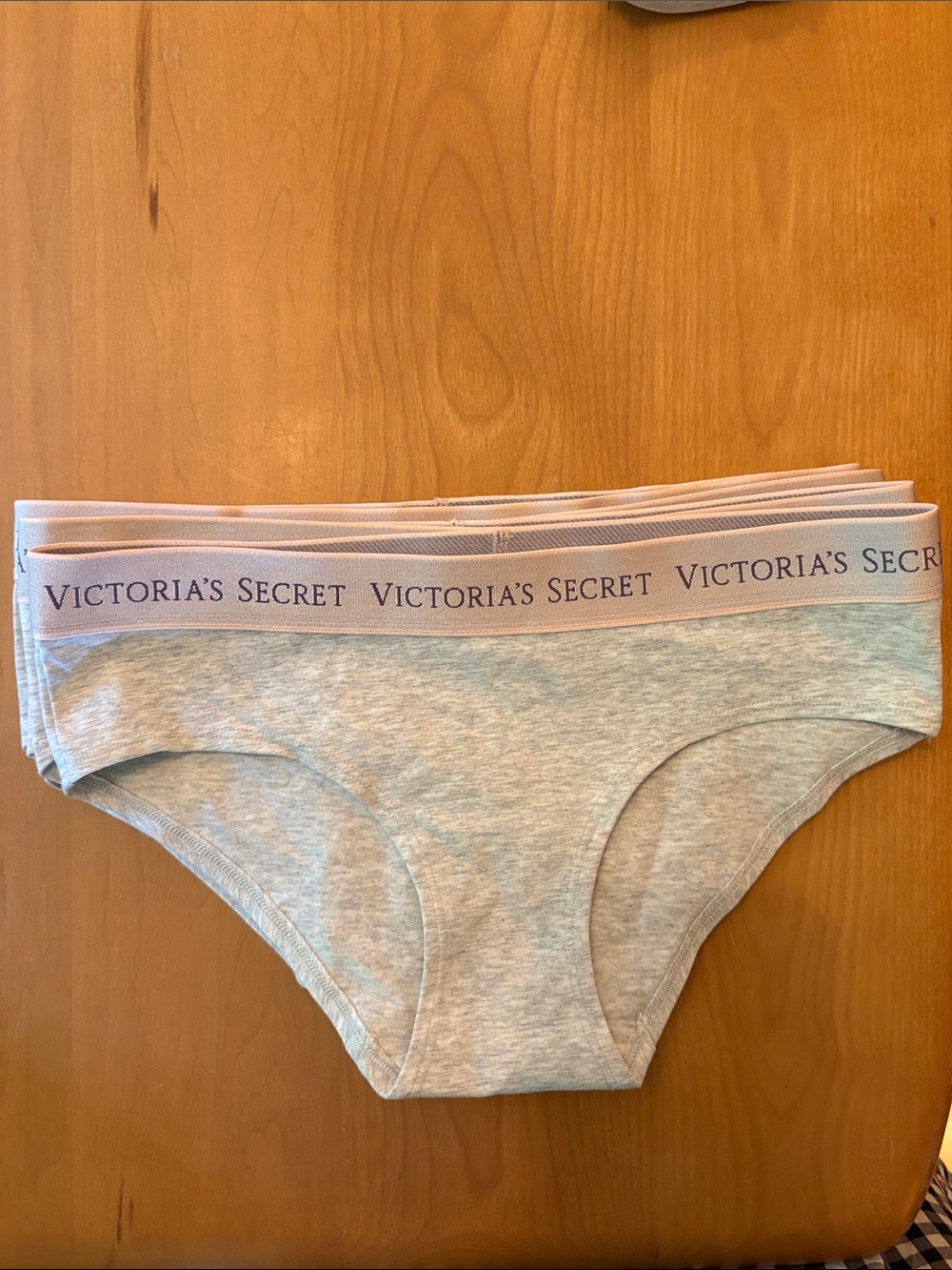 Victoria Secret Logo Cheeky Cotton Waistband Women Small Panties New 5 pairs